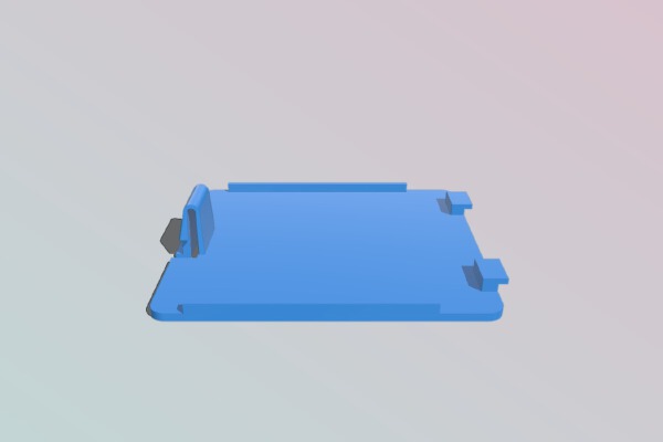 Nintendo Wii Balance Board battery cover | 3d print model