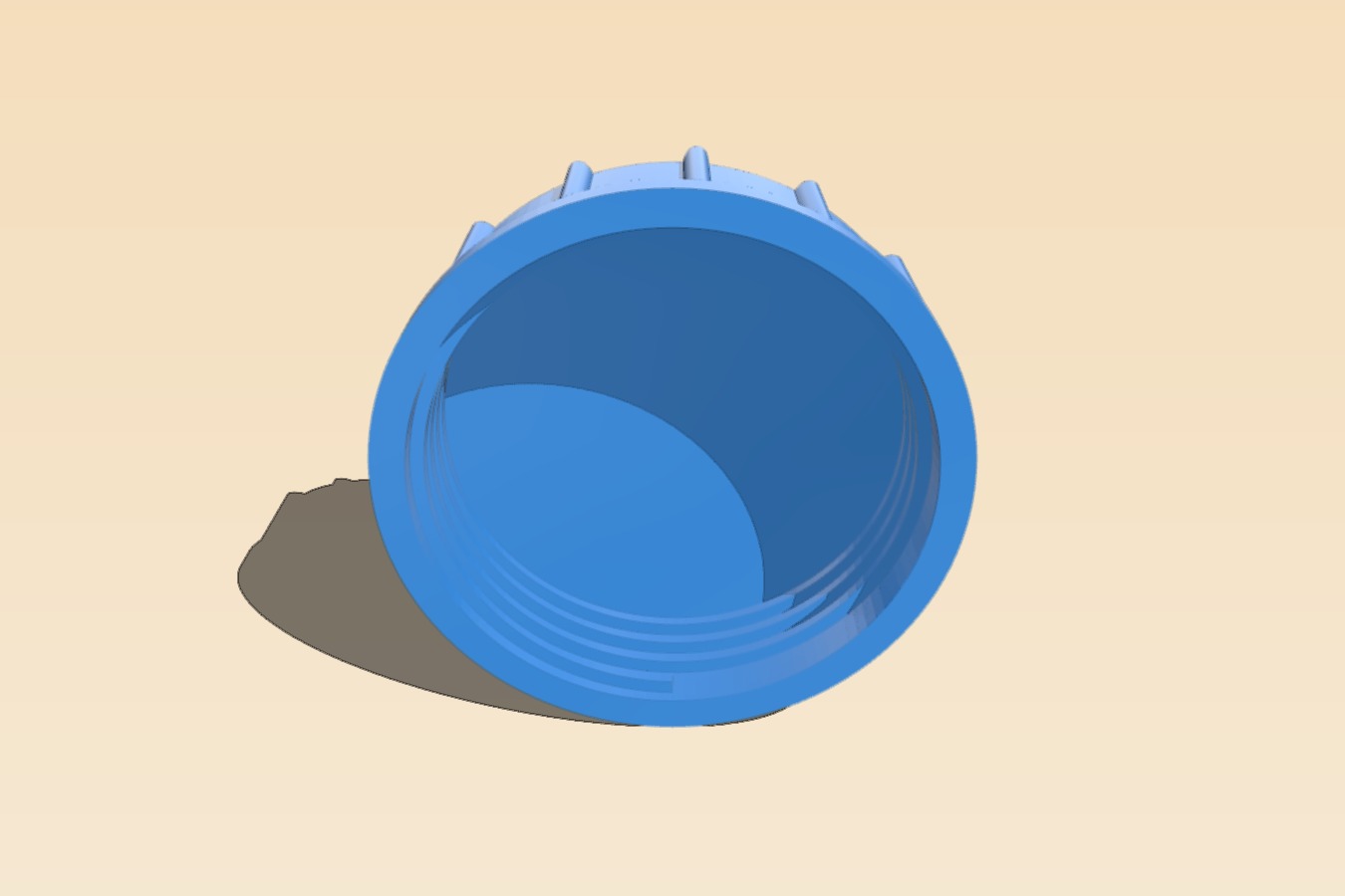 Threaded cap