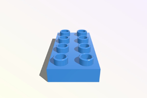 Optimized Parametric Lego Duplo Brick | 3d print model