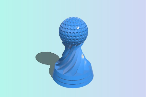 Golf Trophy _ Golf Pokal | 3d print model