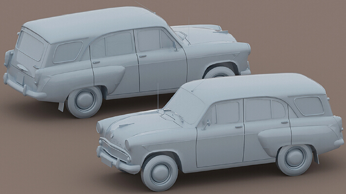 Moskvich-423 (MZMA) | 3d print model