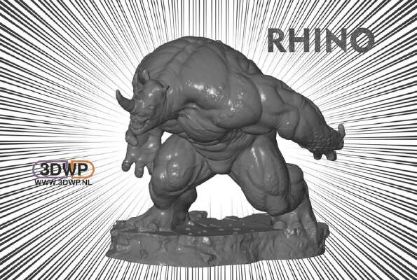 Rhino Statue (Spider-Man) | 3d print model