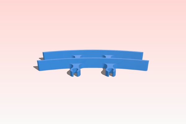 ZMR250 Clip-On LED Light Bar | 3d print model