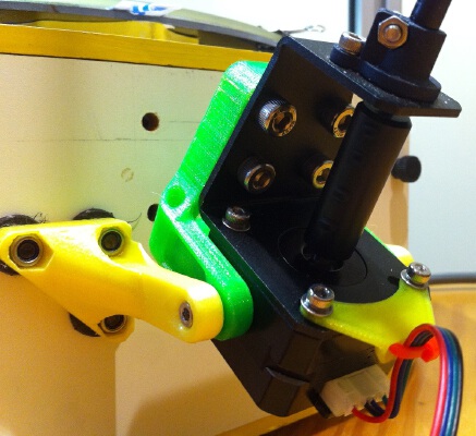 Nimble Gimbal - Gimbaling Extruder Motor Mount for Zesty Nimble | 3d print model
