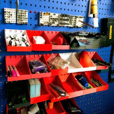 Pegboard - Detachable Box Holder | 3d print model