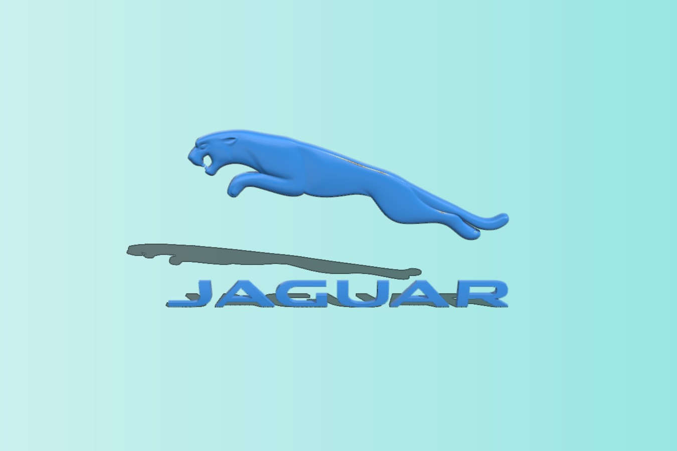 Jaguar logo Files to download and to 3D print for free 3DPEA