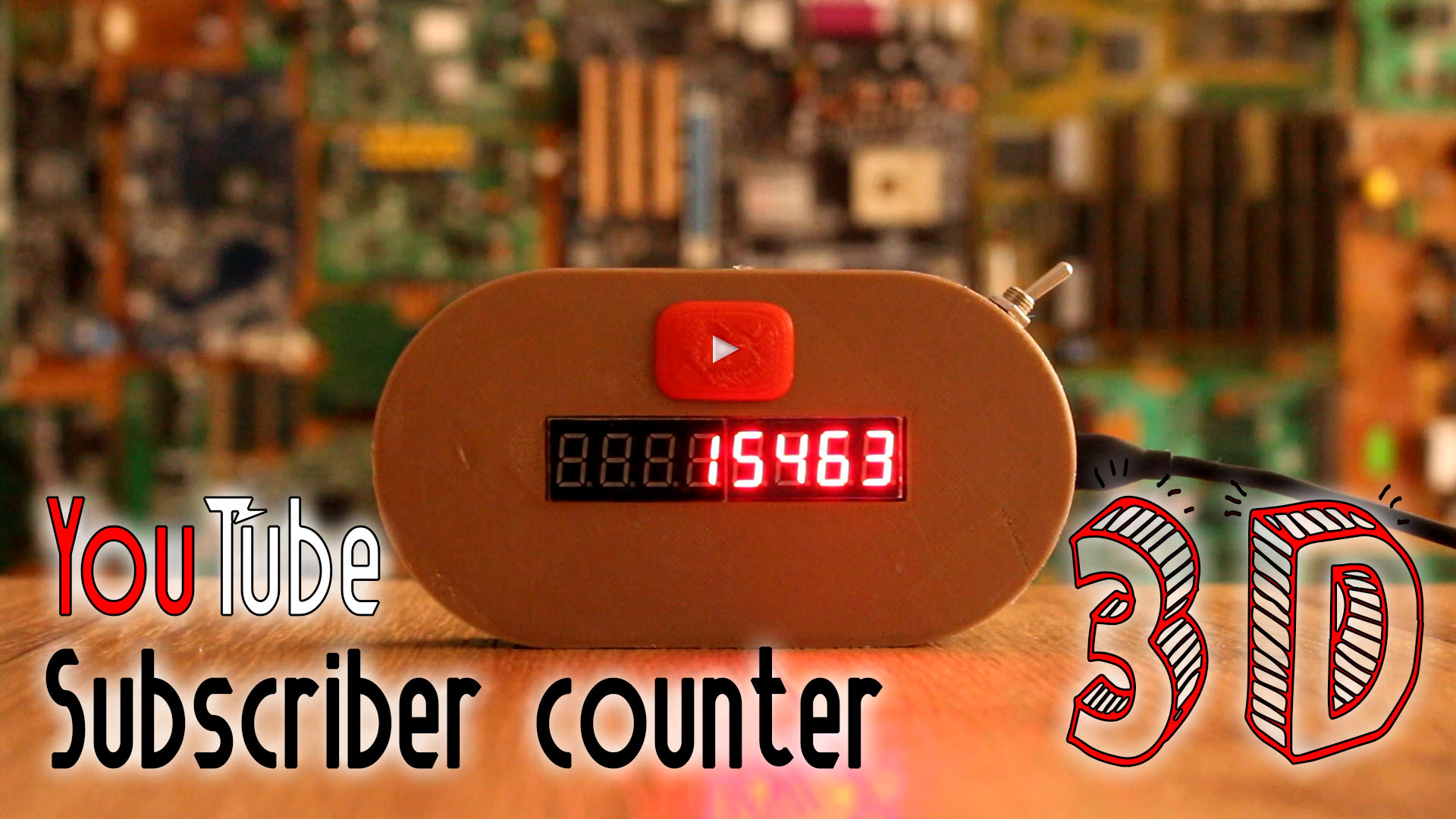 YouTube subscriber counter WIFI