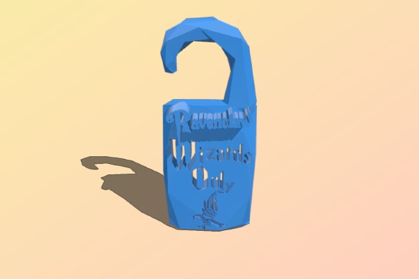 "Wizards Only" Ravenclaw - by Objoy Creation | 3d print model
