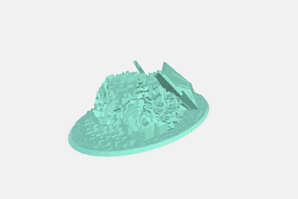Warhammer 40k Drop Pod Crash | 3d print model