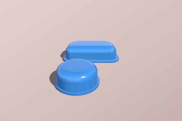 Replacement Buttons for Citroen Picasso 2003 Keyfob (may fit others) | 3d print model