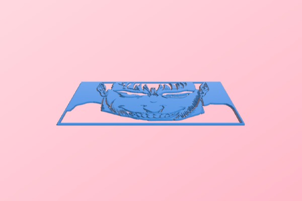 Berserk Guts Stencil | 3d print model