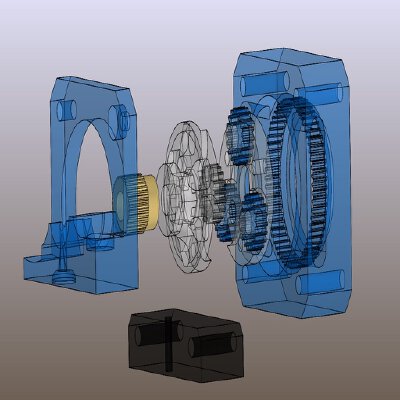 3:1 Planetary Geared Extruder | 3d print model