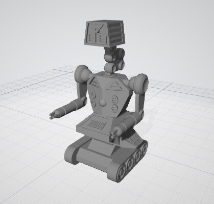 Star Wars X-Wing Alliance Game MK-09 Droid articulated figure 3 3_4" scale | 3d print model