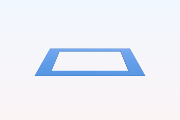 Bed Perimeter Rectangle For Leveling and Calibrating your printer | 3d print model