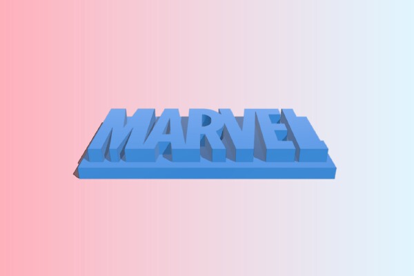 Marvel Symbol | 3d print model