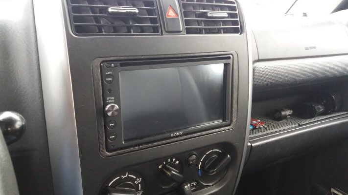 Suzuki Jimny 2 din stereo adaptor | 3d print model