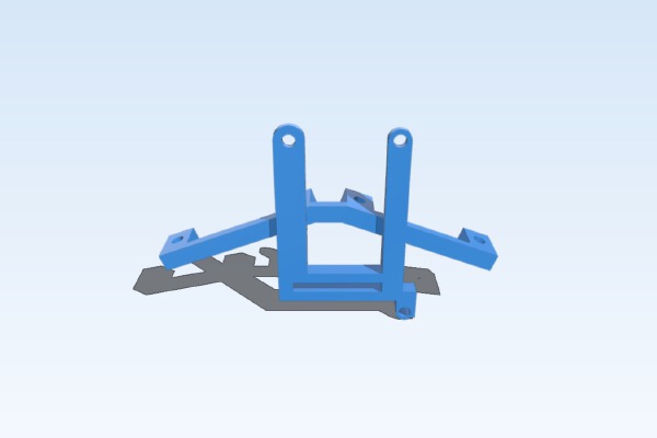 Analog distance sensor mount for Pololu Zumo | 3d print model