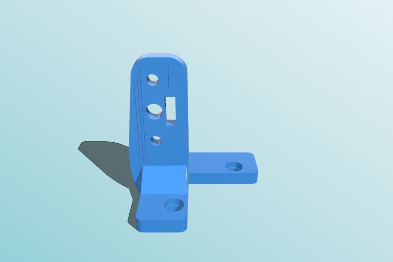 Tevo Tornado BLTouch Mount - Rear Cable Routing