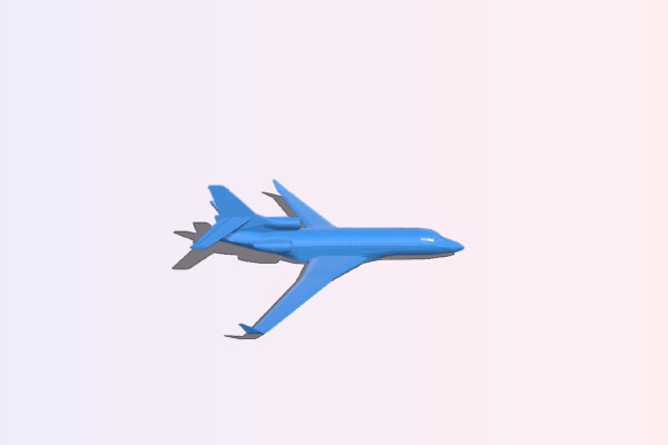 Dassault Falcon 7X | 3d print model