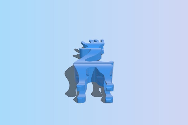 Simple Reindeer | 3d print model
