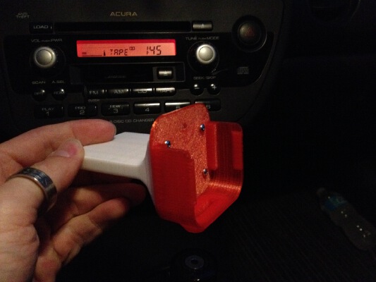 iPhone holder for tape deck | 3d print model