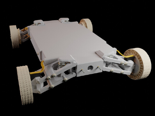 3D printed vehicle controllable over the internet with a raspberry pi | 3d print model