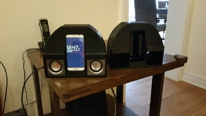 Android Powered Alarm Clock Radio | 3d print model