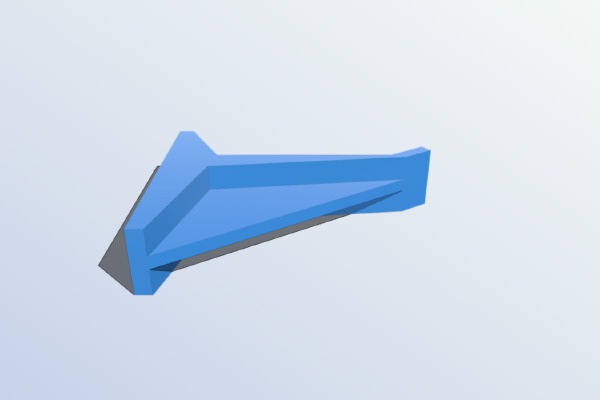 Wall-mount utility hook | 3d print model