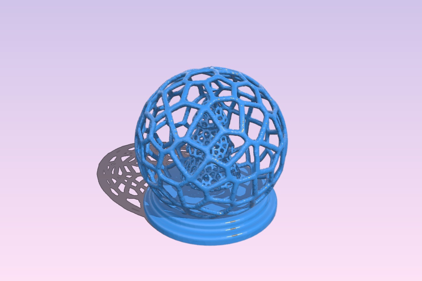 Voronoi Christmas Tree Globe