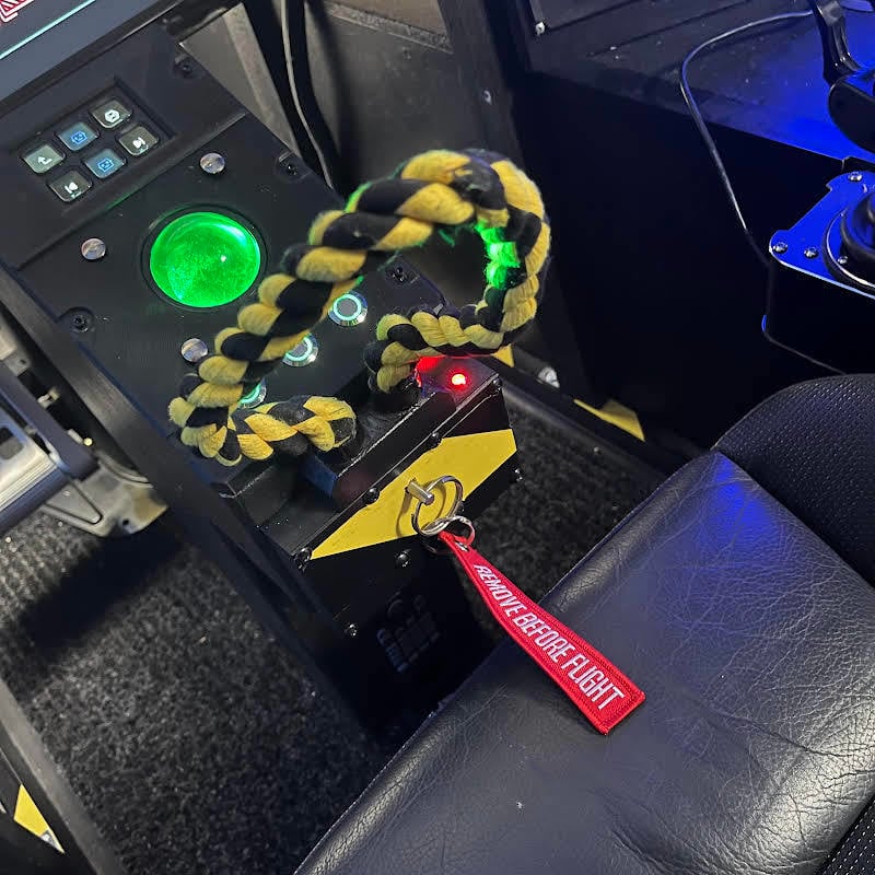 Ejection seat handle for home cockpit