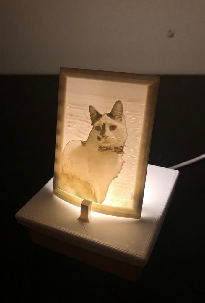 3D Printed Lithograph Display Stand Square & Circle