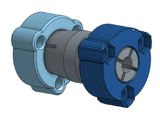 Clamping leadscrew coupler | 3d print model