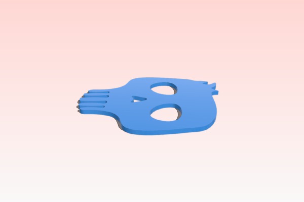 skull phones holder by studio ketem | 3d print model