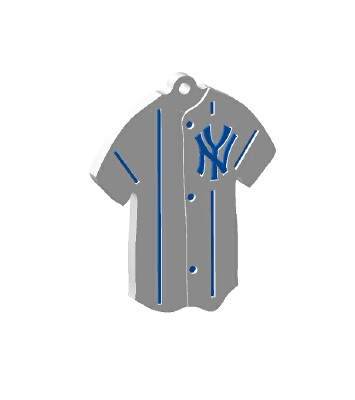 Keychain Babe Ruth New York Yankees | 3d print model