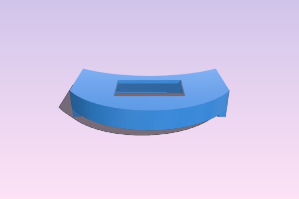 BRZ Vent Mount for .96 OLED | 3d print model