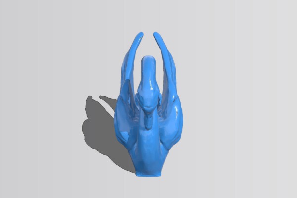 Odile The Swan (with fitting for crystal eye) | 3d print model