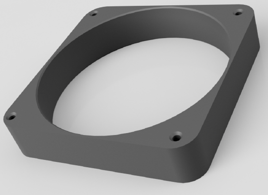 Computer Fan Spacers - 120mm-140mm | 3d print model