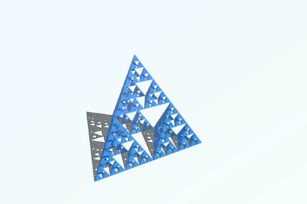 Sierpinski pyramid classic (not printable) | 3d print model