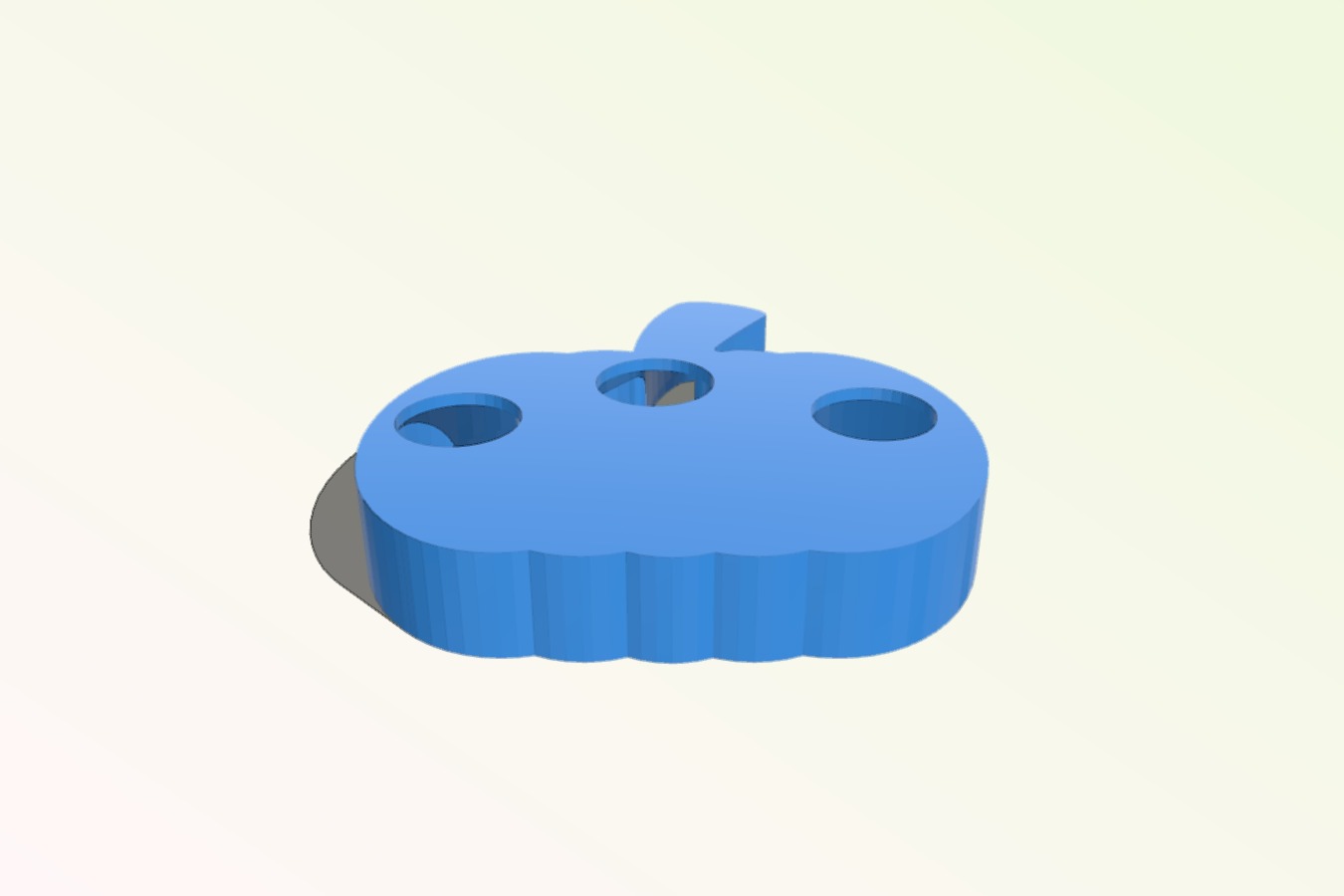 Cookie cutter pumpkin
