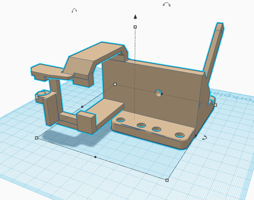 ANet A8 E3D-V6 Carraige w_Cable Chain Mount