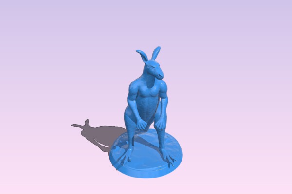 Kangaroo male | 3d print model