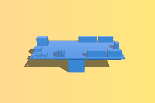 Embedded PI PCB mockup | 3d print model