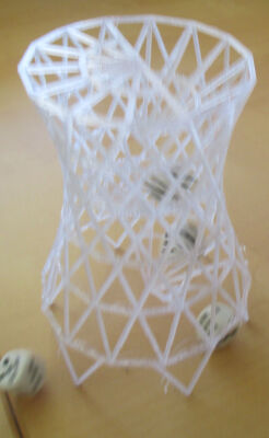 hyperboloid dice tower | 3d print model