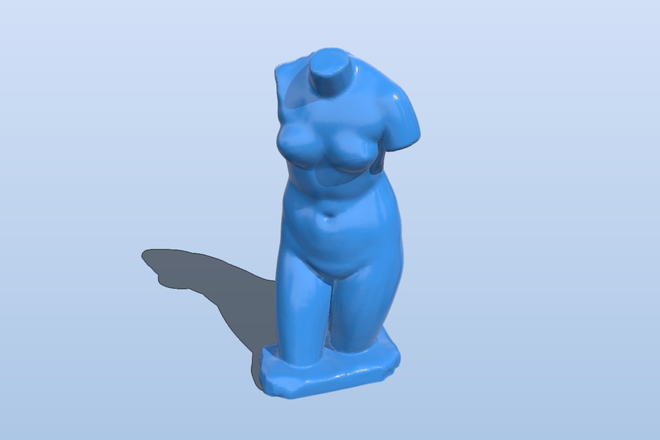 (UN)known Classical Sculpture. Low resolution, Original Size Scanning.