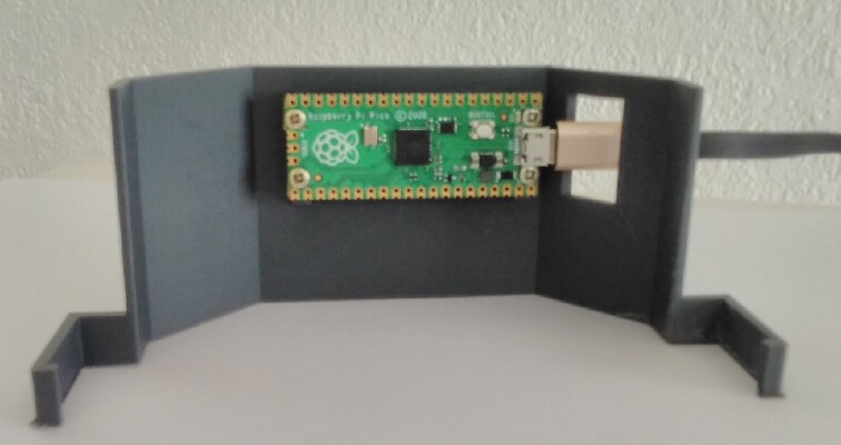 Hollow clock with Rasperry Pi Pico (Remix) | 3d print model