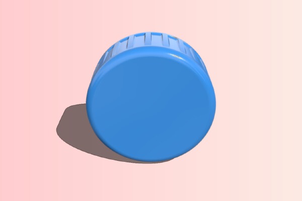 PCO 1881 PET Bottle Cap with Grip | 3d print model
