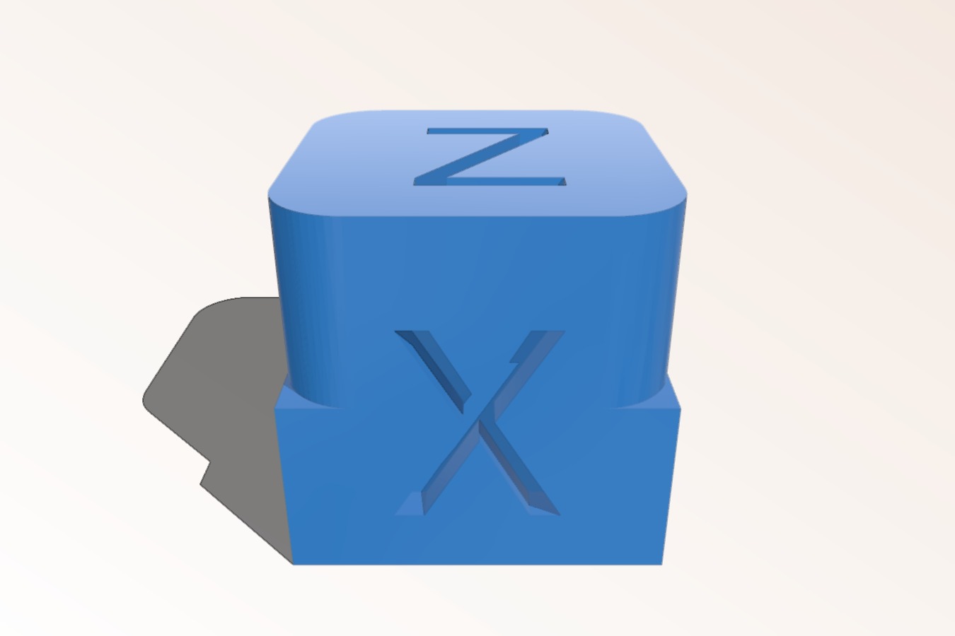 Filleted XYZ Cube