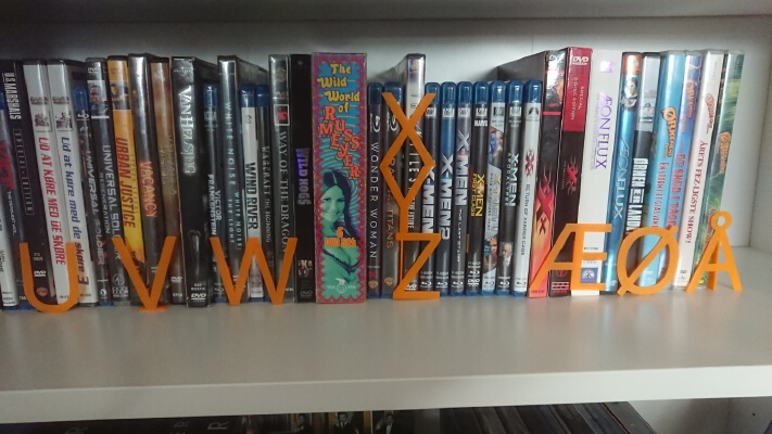 Alphabet h 55mm for CD, DVDs, Bluray, books or whatever | 3d print model