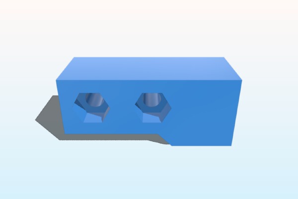 M2 Single Extruder for M2 and E3D | 3d print model