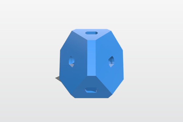 Cube Gear with Kids Name | 3d print model